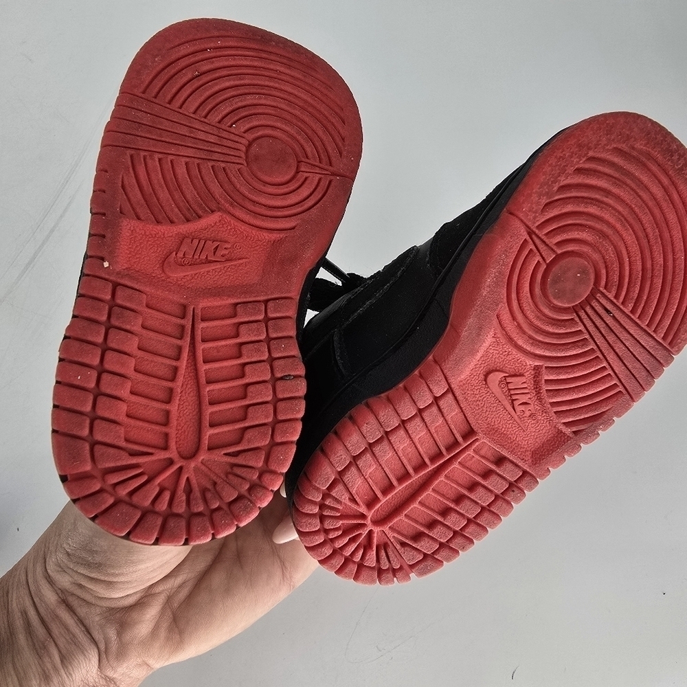 nike Dunk Low GS 'Halloween' 2009 size infants kids 4 black and red shoes - Picture 7 of 7